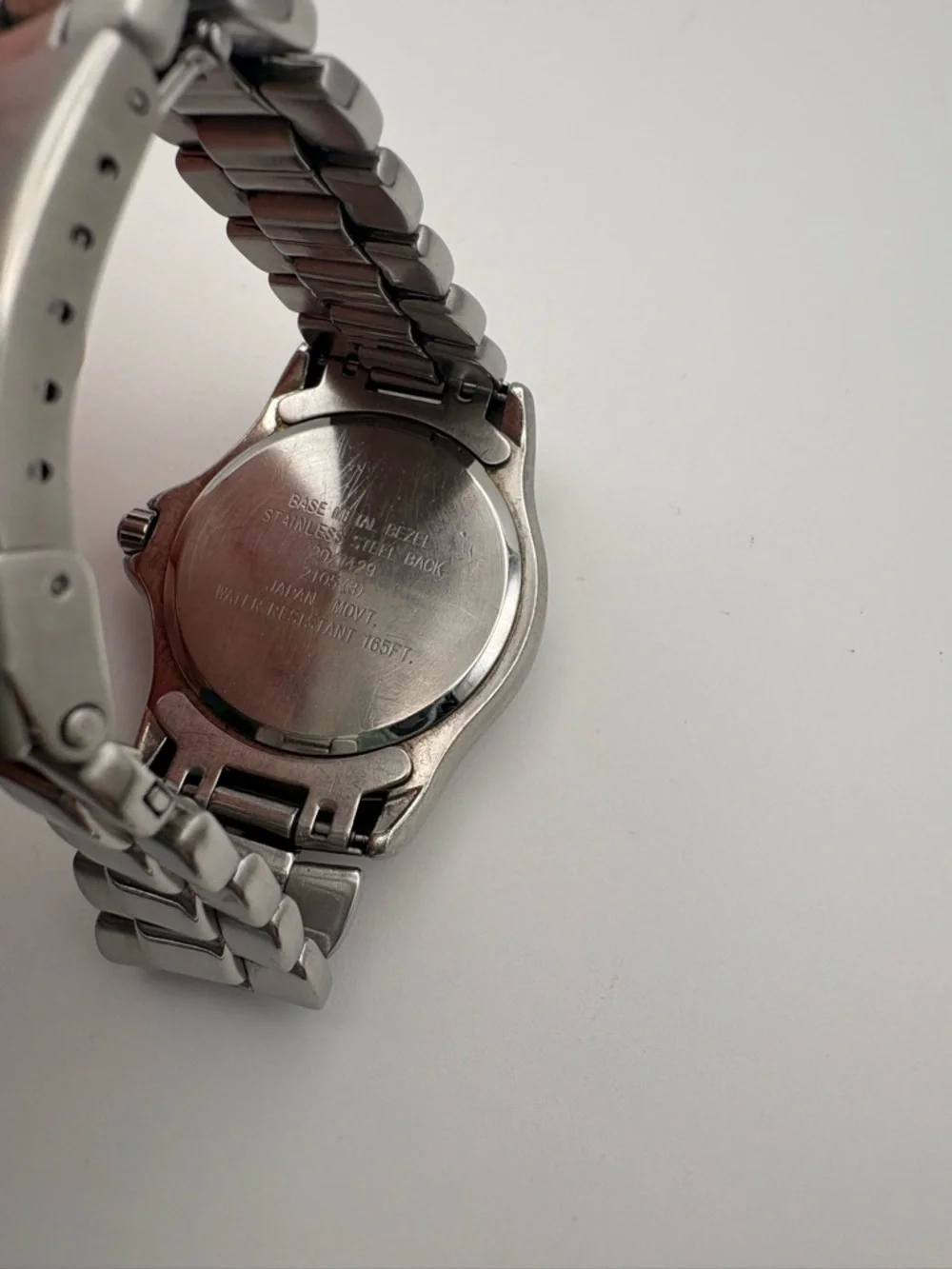 Armitron Stainless Steel Wristwatch Light Blue Day Date‎ Dial